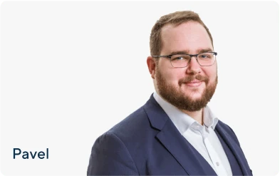 Pavel Jurasek, Mitgründer und CTO Portraitfoto von Pavel Jurasek, Mitgründer und CTO von Pensionfriend