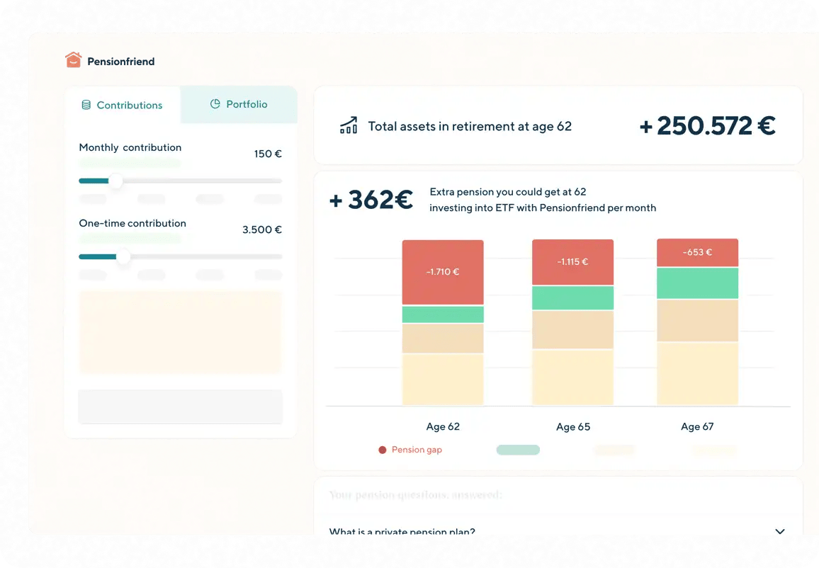 Calculate your pension gap and savings goal image