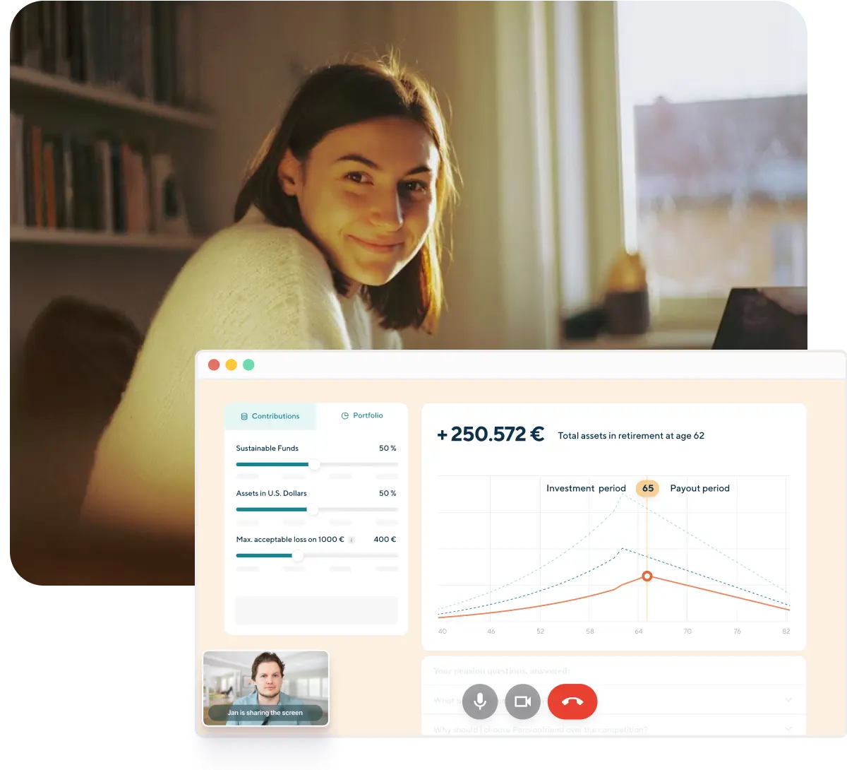 Financial planning over video for free image